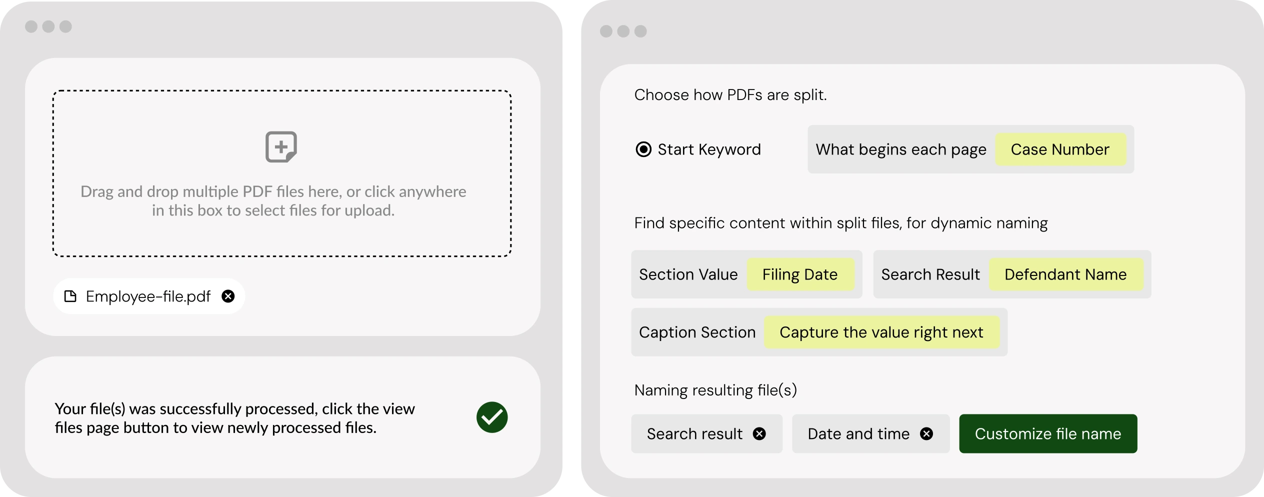 Preset and Manual Option
